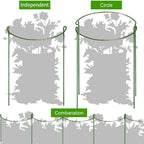 HiGift 8 Pack Plant Support Stakes, Half Round Metal Garden Plant Stake Indoor - Image 7