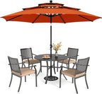 PHI VILLA 5 Pieces Outdoor Dining Set by PHIVILLAThepioneerofcomfortablehouseholdsupplies