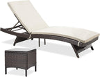 Pamapic Patio Chaise Lounge Set 2 Pieces，Patio Lounge Chair - Image 3