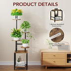 Round Plant Stand Indoor with Grow Light, 5-Tiered Tall Plant Stand Indoor - Image 5