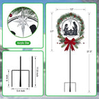 Solar Powered Nativity Scene, Hokfirm Christmas Yard Stakes Outdoor Christmas - Image 6