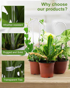16 Inch U-Shaped Acrylic Plant Trellis, Small Houseplant Trellis Garden - Image 6