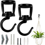 Mkono Ceiling Hooks for Hanging Plants, Heavy Duty Metal Plant Hanger for Drop by Mkono