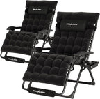 UDPATIO Oversized Zero Gravity Chair Set of 2, 33In XXL Patio Reclining Chair by UDPATIO