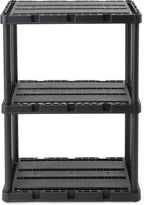 Gracious Living 4 Pack Light Duty Storage Shelves, Knect-A-Shelf 3-Shelf - Image 8