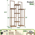 EnHomee Plant Stand Indoor Wood Plant Stand Outdoor Plant Shelves - Image 9