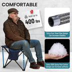 FUNDANGO Folding Camping Stool, 2 Pack 18.1 Inch Oversized Foot Stools 400 Lbs - Image 3