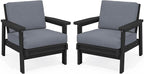SERWALL HDPE Outdoor Couch Set of 2 by SERWALL