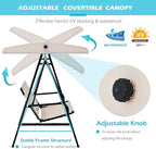 AECOJOY 2-Seat Outdoor Patio Swing Chair - Image 2