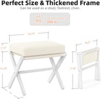 Foldable Foot Stool Ottoman, Modern Foot Rest - Image 3