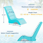 MELLCOM HDPE Pool Lounge Chair, in Pool Lounge Chair up to 10-Inches of Water - Image 3