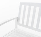 Christopher Knight Home Loja Outdoor Acacia Wood Bench, Pu White - Image 4