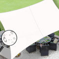 LOVE STORY Rectangle 4'x10' Waterproof Sun Shade Sail Canopy UV Block by LOVESTORY