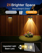 Solar Fence Lights Outdoor, 12 Pack IP65 Waterproof Fence Lights Solar Powered - Image 3