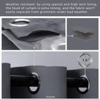 Waterproof Outdoor Curtain W52 x L84 - Image 3