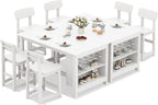 SERWALL 8-Piece HDPE Counter Height Dining Table Sets by SERWALL