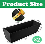 Adnee 2 Pcs 24 Inch Fabric Plant Window Box Liners-Rectangular Non-Woven - Image 2
