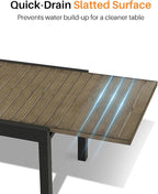 Extendable Outdoor Dining Table - Image 8