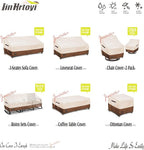 JinHrtoyi 3-Seater Outdoor Couch Cover, 85Wx38Dx35H inches Outdoor Furniture - Image 5