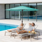 MEWAY 12ft Patio Umbrella Outdoor Table Umbrellas - Image 3