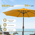 MEWAY 9ft Patio Umbrella Outdoor Table Umbrellas - Image 5