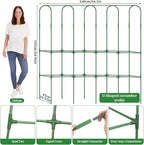 Cucumber Trellis for Raised Bed 5.4x5.5ft U-Shape Adjust Metal Garden Trellis - Image 2