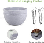 8 inch Small Hanging Planters for Indoor Outdoor Plants, 2 Pack Hanging Flower - Image 4