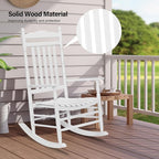 VINGLI Wooden Rocking Chair, Outdoor Chair - Image 6