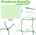 6.5x10FT Plant Trellis Netting, Garden Climbing Grow Net Heavy Duty Polyester - Image 2