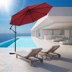 Backyard Expressions 10FT Cantilever Patio Umbrella – Outdoor Offset Hanging - Image 5