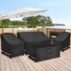 Rileytee Patio Furniture Set Covers, Fit Patio Loveseat, Chair and Coffee Table - Image 8