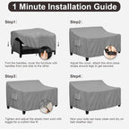 PureFit Outdoor Couch Cover Waterproof Patio Sofa Furniture Covers, 2-Seater - Image 7