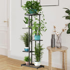 LINZINAR Plant Stand Indoor Outdoor Metal 5 Tier 6 Potted Multiple Flower Pot - Image 4