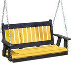 Poly Lumber Wood 4FT Mission Porch Swing Amish Craftsmandship Made in USA HDPE by Unknown