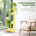 TOSKING 5 Tier Tall Plant Stand Indoor Outdoor, Heavy Duty Corner Shelf - Image 7