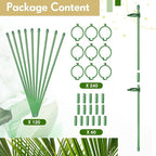 meekoo 120 Pcs Adjustable Garden Plant Support Stakes Single Stem Plant Cage - Image 4