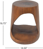 Christopher Knight Home Novi Outdoor Side Table, Hollow Round-shaped Decorative - Image 2