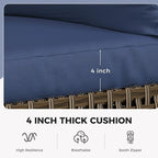 Grand patio Wicker Patio Furniture Set, All Weather Outdoor Sectional Sofa - Image 5