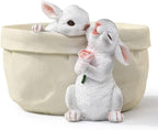 Rabbit Flower Pot Succulent Planter Garden Pots, Bunny Decorative Flower Pot by WONDHOME