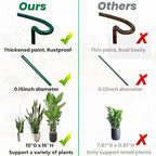 6-Pack Snake Plant Support Stakes, Half-Round Peony Cages and Supports - Image 6