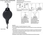 3Pack Retractable Plant Hanger Pulley System - Image 8