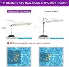 PURPLE LEAF 8' X 8' Patio Umbrella - Image 2