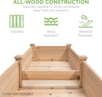 Best Choice Products 72x24x30in Raised Garden Bed, Elevated Wood Planter Box - Image 4