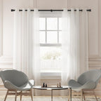 1” Diameter Matte Black Curtain Rod Itself is 30-60 inch 2 Pack, Fit 30 to 56 - Image 6