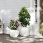 13.5 H x 17" Dia Round Fiberstone Planter - Image 7