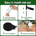 Halloween Solar Lights Outdoor Waterproof Solar Scary Eyeball Lights, 2 Pack - Image 7