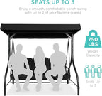 Best Choice Products 3-Seat Outdoor Large Converting Canopy Swing Glider - Image 4