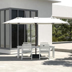 5-Piece White Outdoor Dining Set - Image 8