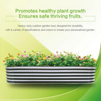 Gardmax Galvanized Raised Garden Bed, Lightweight Planter Boxes Outdoor - Image 6