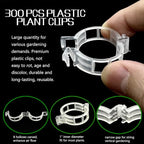 Piteno® 300Pcs Tomato Clips, Plastic Trellis Clips, Plant Support Clips - Image 2